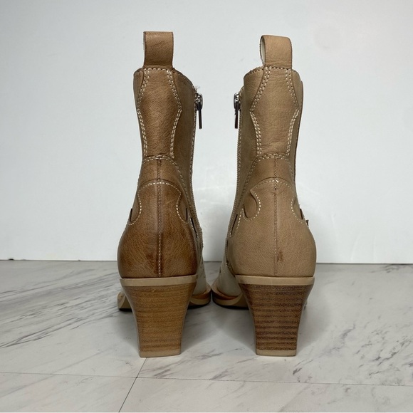Dolce Vita Ramson Dune Multi Nubuck Western Bootie 6 1/2 - Picture 3 of 14